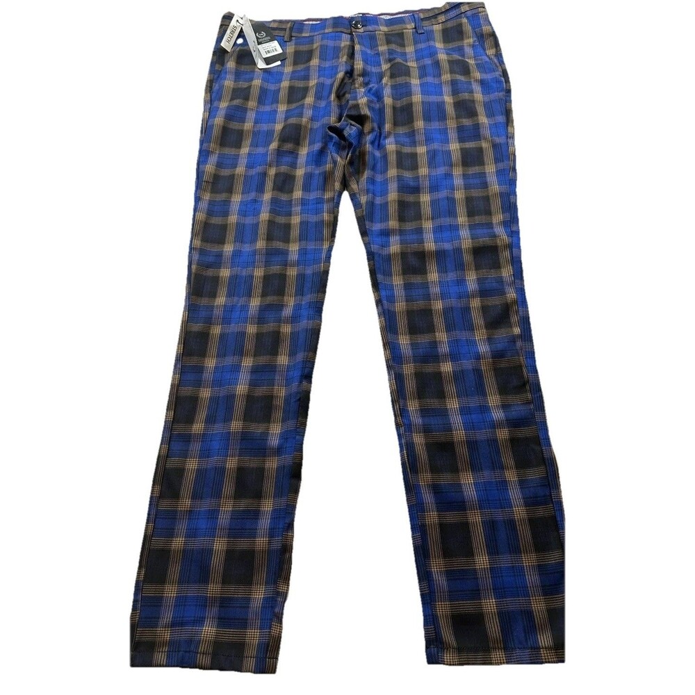 TR PREMIUM PLAID PANTS MENS SZ 40 US 56 EUROPE TROUSERS TAILORED RECREATION NWT